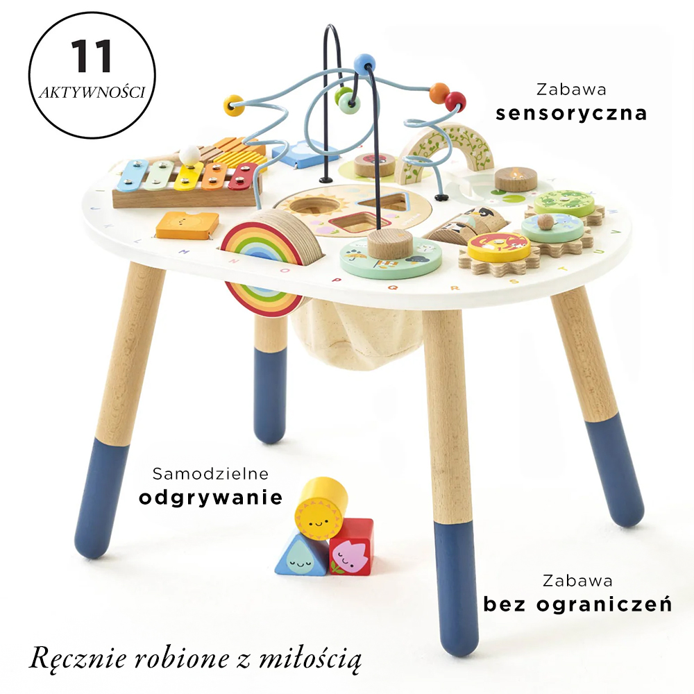 Drewniany stolik edukacyjny / sensoryczny dla dzieci | Le Toy Van