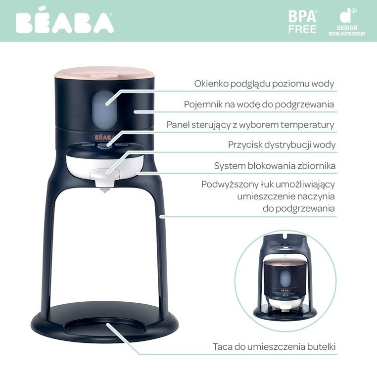 Beaba, NOWY Bib'expresso® Ekspres do mleka 2w1 Night blue