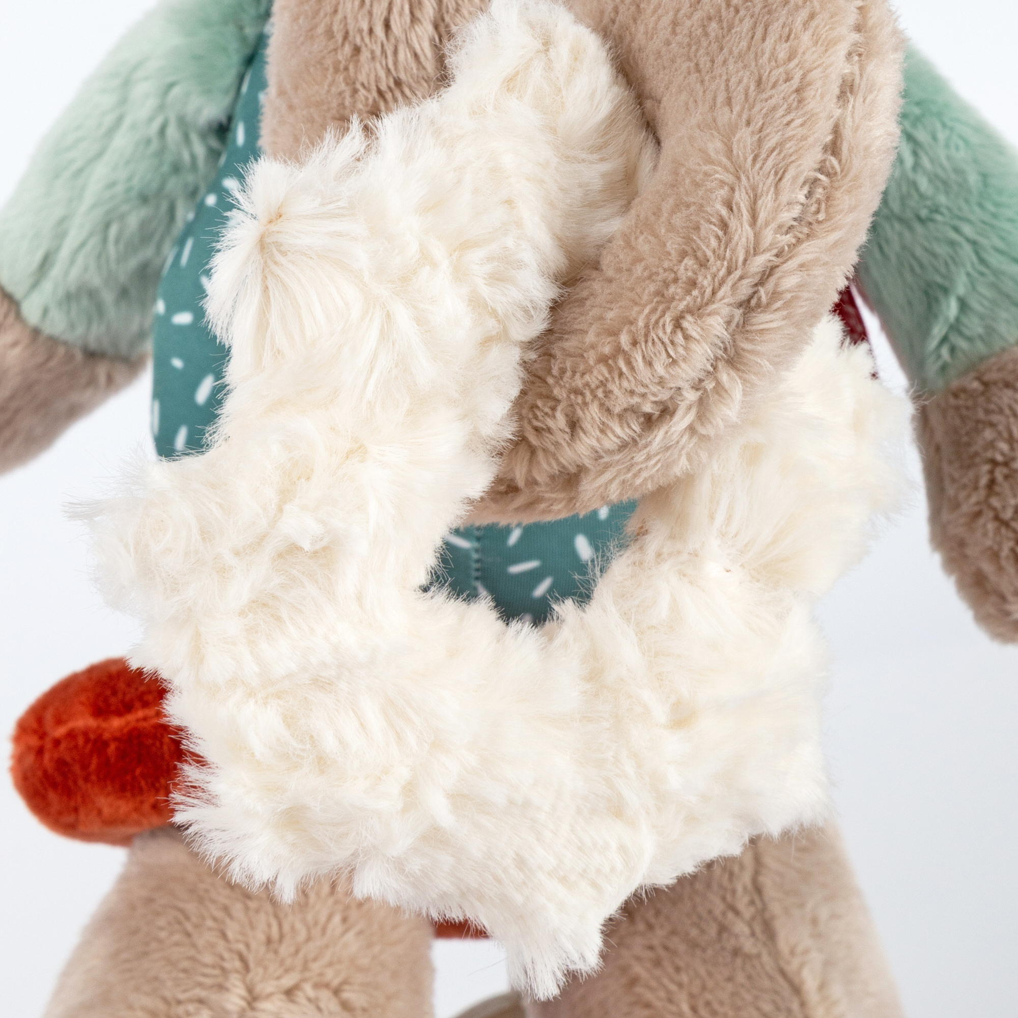 Zabawka rozwojowa Słonik z pozytywką 27 cm – szeleścik, grzechotka – sigikid