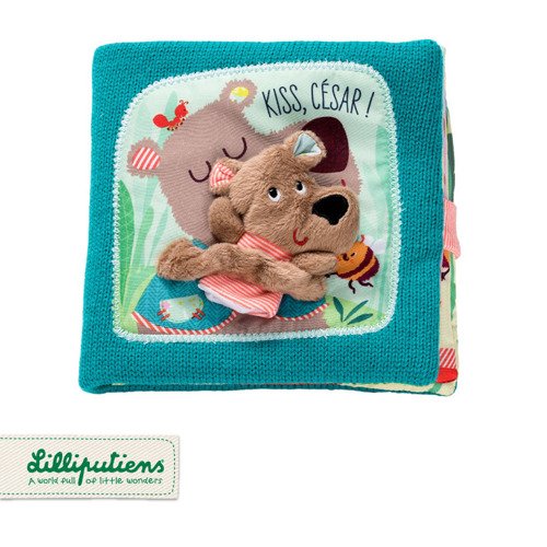 Lilliputiens Książeczka Buziaki dla Cezara z Pacynką 12m+