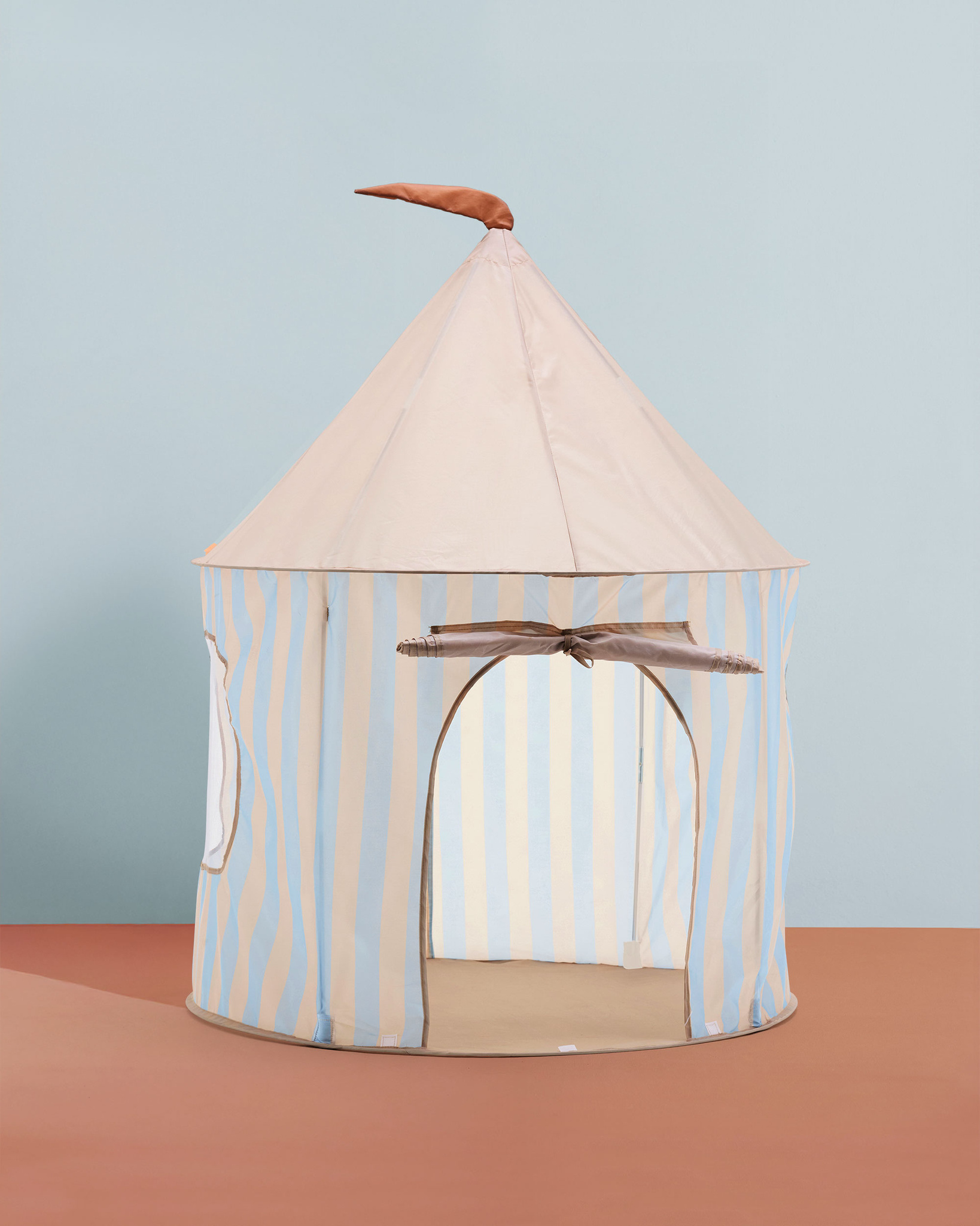 Kid's Concept Namiot do Zabawy w Paski Błękitny Tipi 100x100x130