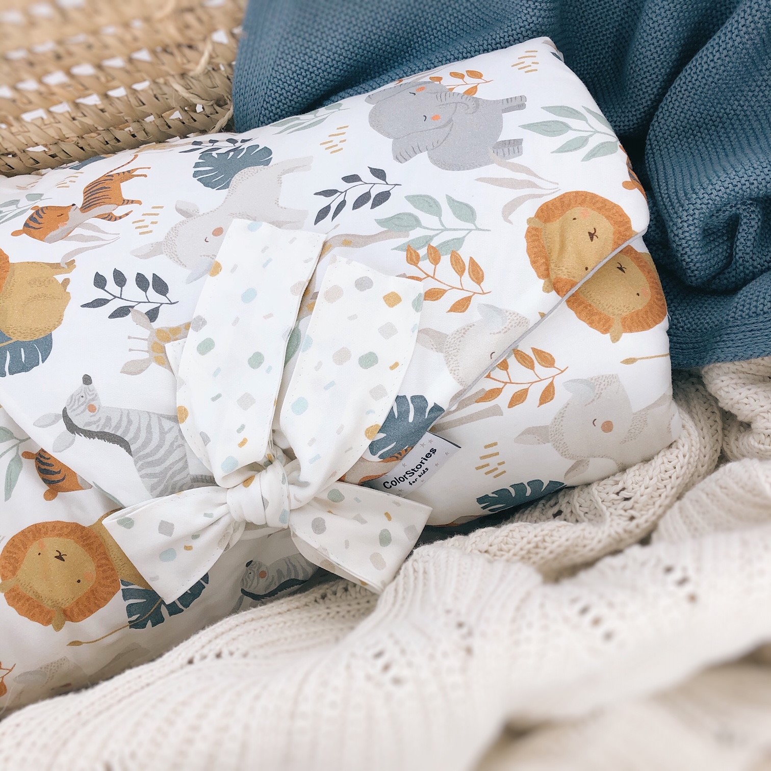 ColorStories Rożek Niemowlęcy Wild Safari 73x73cm