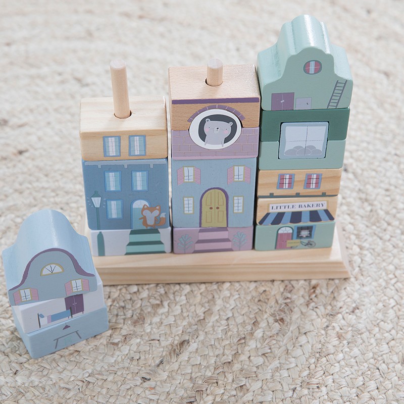 Little Dutch Klocki Kamieniczka Mięta 12+ m