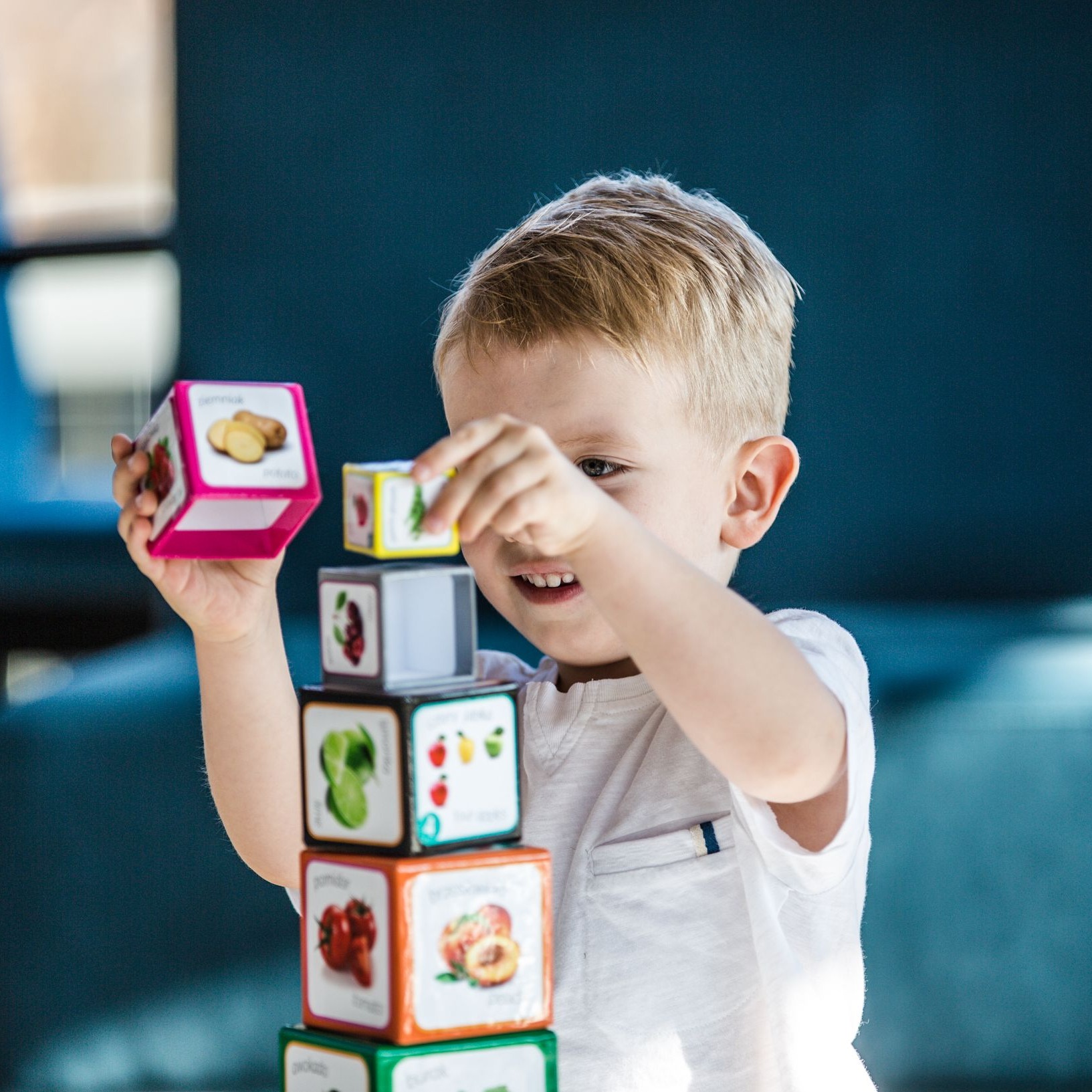 Piramida Zabaw Owoce i Warzywa 12el 1+