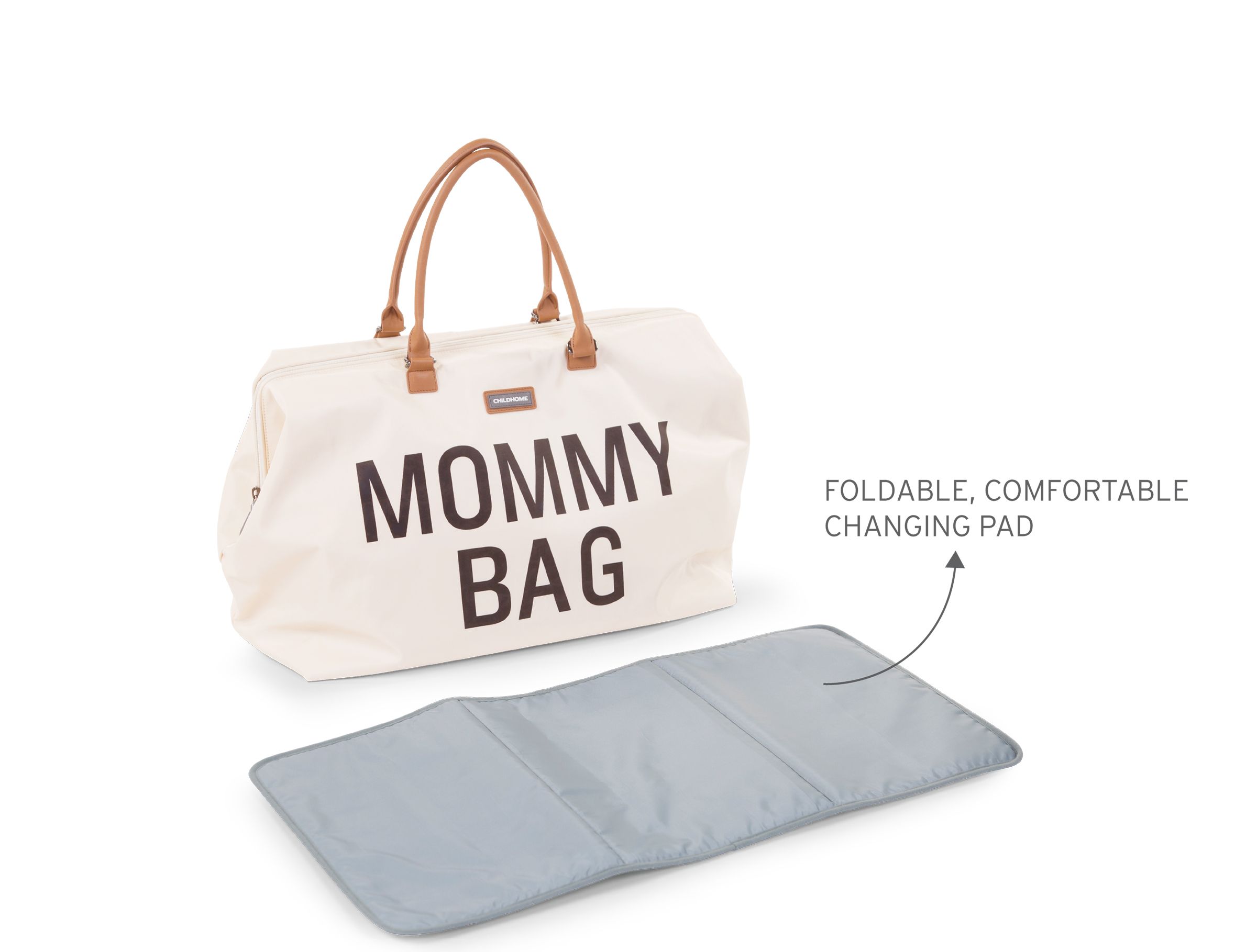 Childhome, Torba podróżna Mommy Bag kremowa