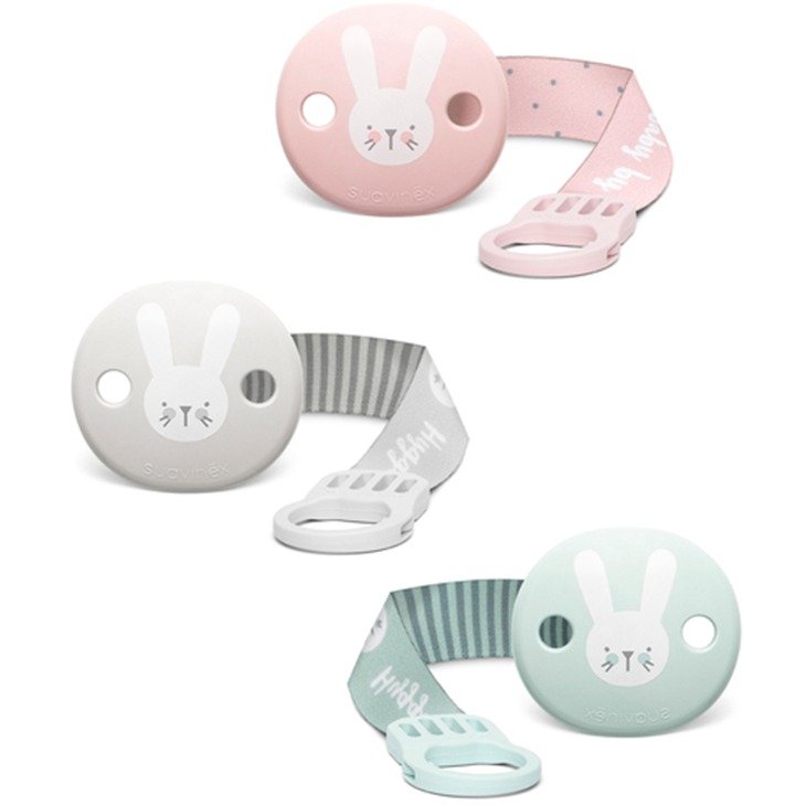 Suavinex Klips do smoczka HYGGE Królik Miętowy 0+