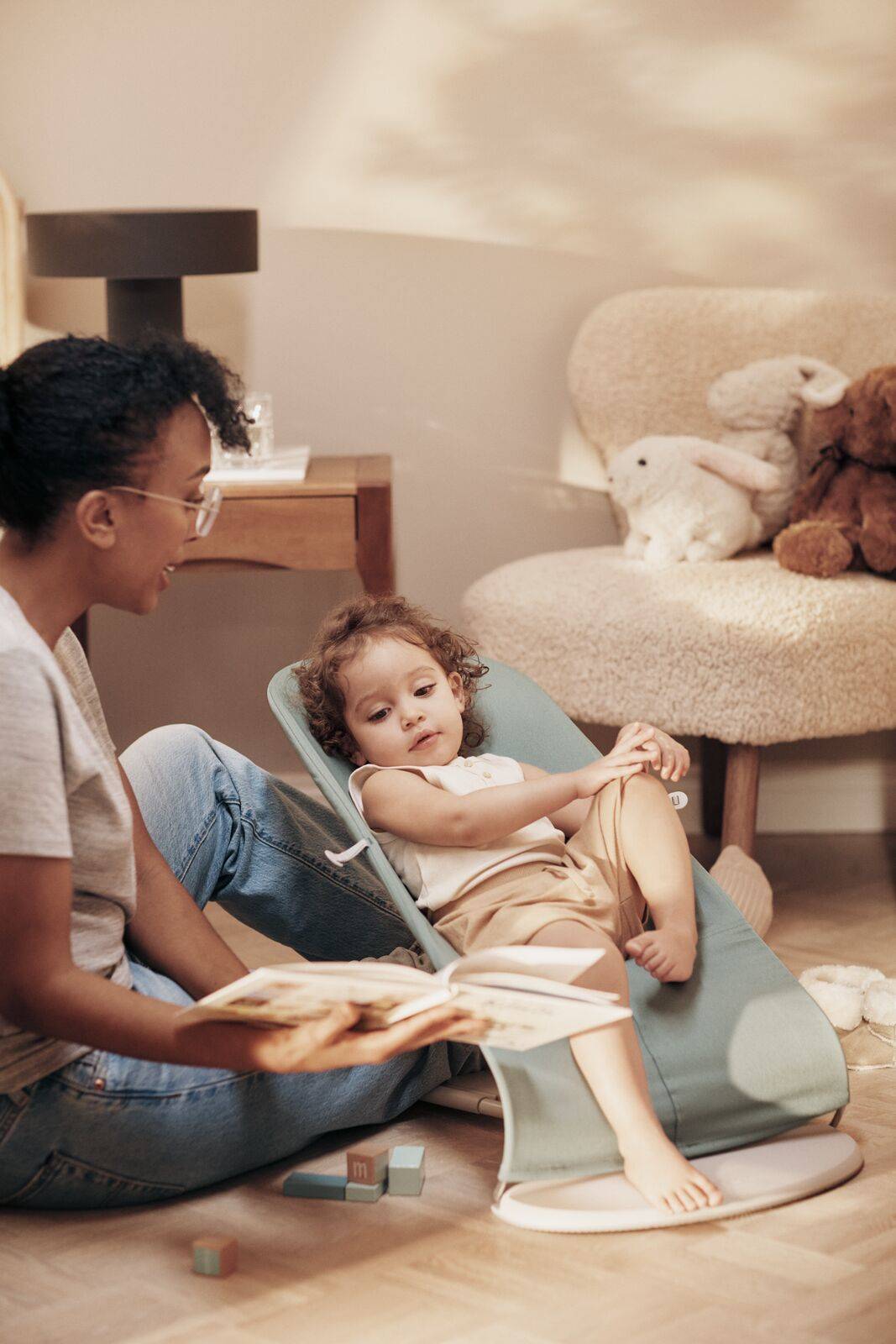 Babybjorn Leżaczek Balance Soft Bawełna Jasnoszary 0+