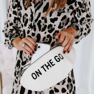 Childhome, Nerka Banana Bag Teddy Bear White (Limited Edtion)