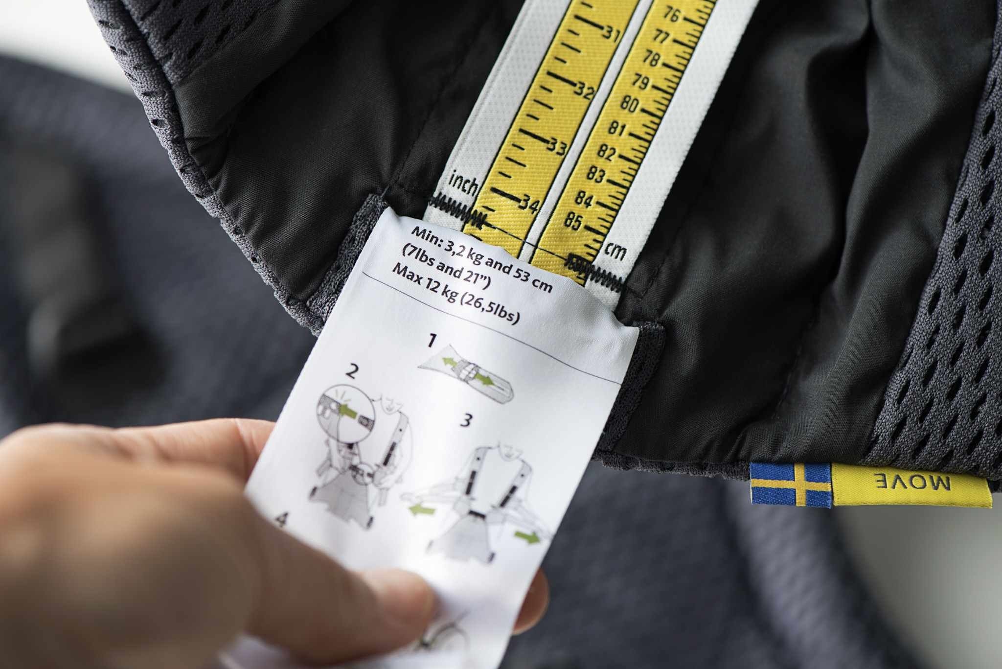 BabyBjorn Nosidełko MOVE 3D Mesh Antracyt 0+