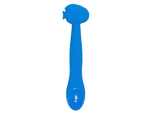 KIDodo Silikonowa Łyżeczka Niebieska Rybka 6m+