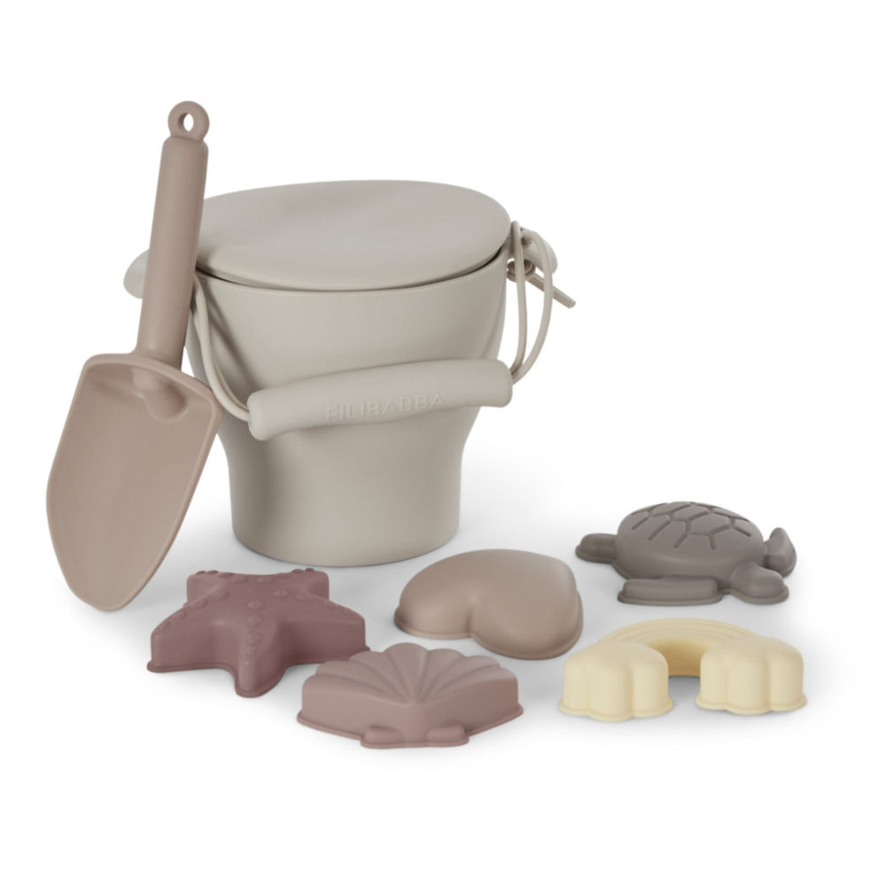 Filibabba Zestaw do piasku Wiaderko Rose 6m+ Silikon