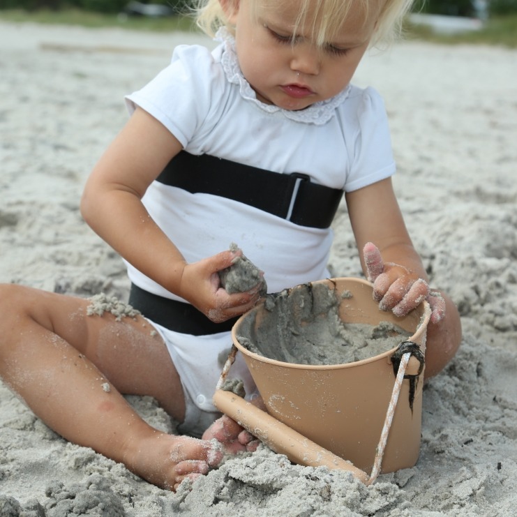 Scrunch Składane Wiaderko Purpurowe - Plaża 12m+