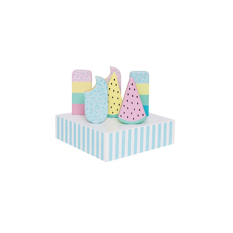 JaBaDaBaDo Drewniane lody do zabawy 3+