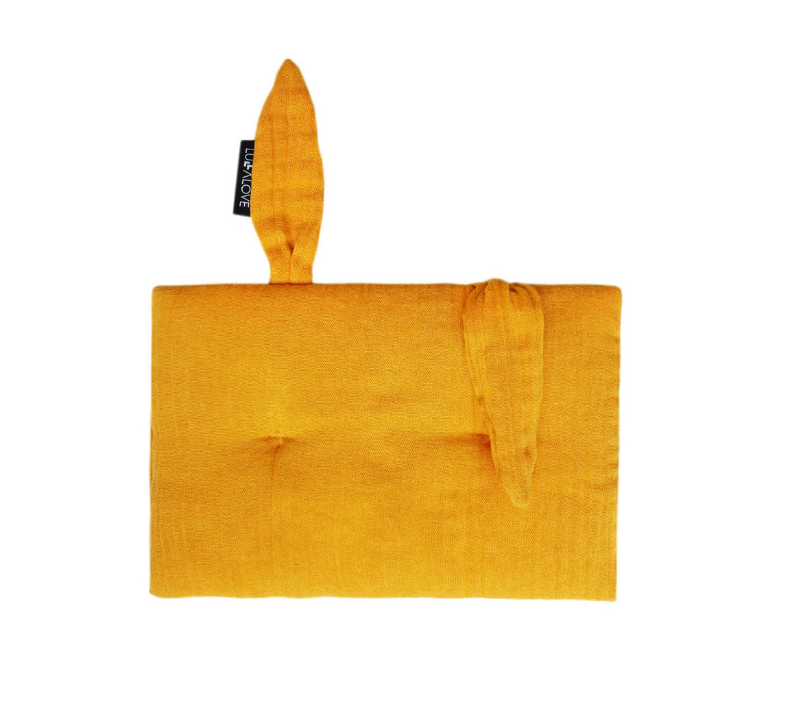 Lullalove Poduszka Królik Muślinowa Mango 30x40cm