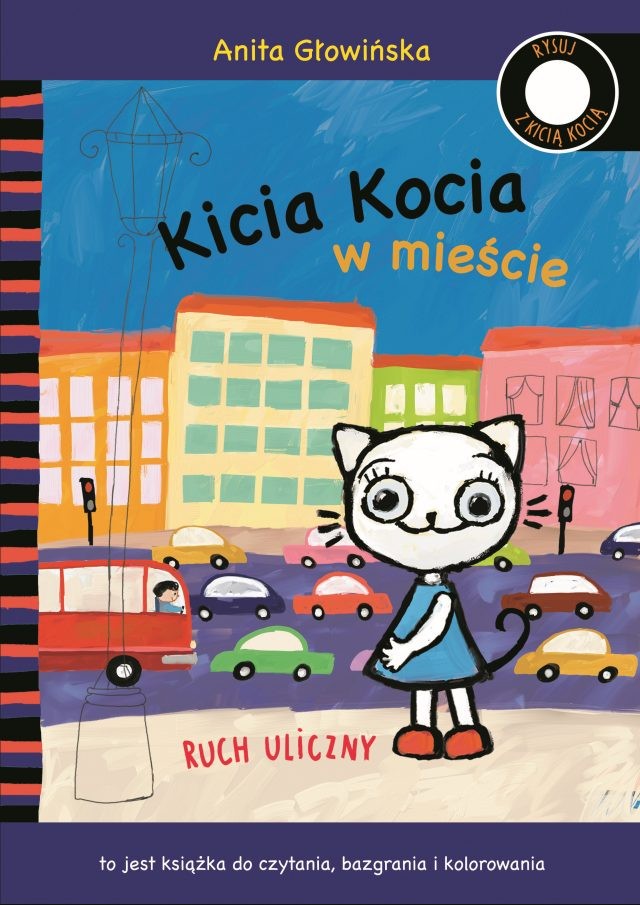 Kicia Kocia w mieście - ruch uliczny - książka dla dzieci 3+