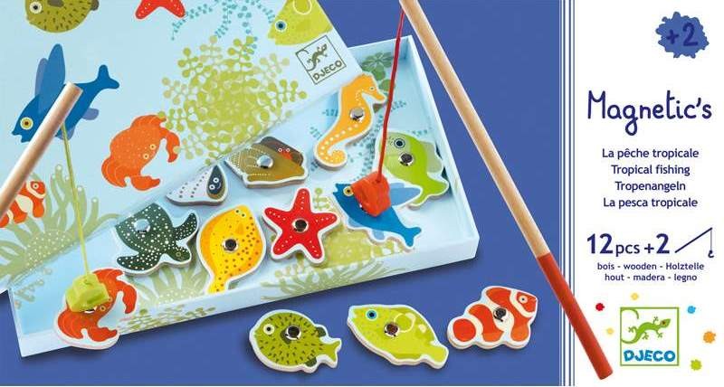 Djeco Gra Wędkowanie Tropikalne Rybki 3+