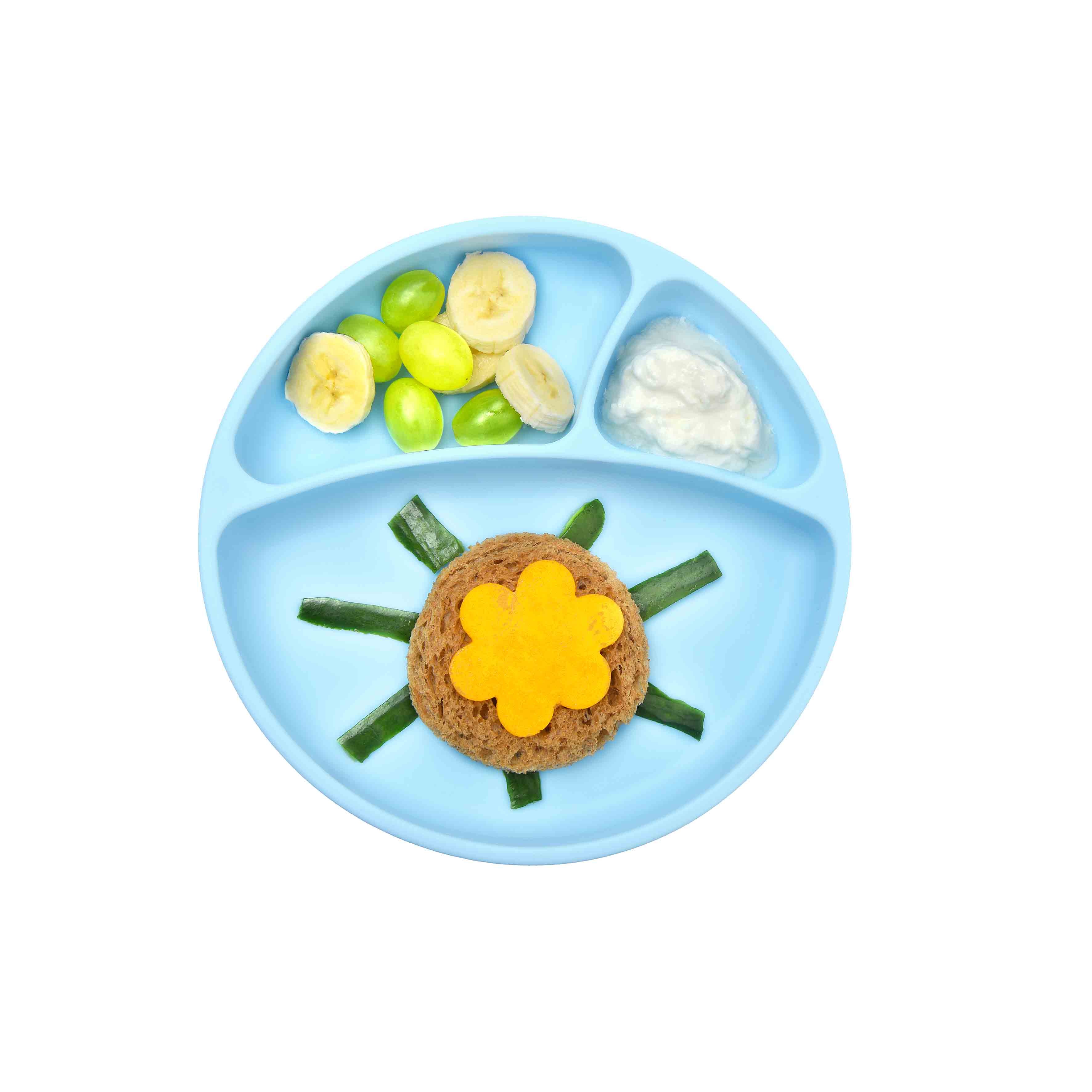 Minikoioi Talerzyk Silikonowy Niebieski 6m+