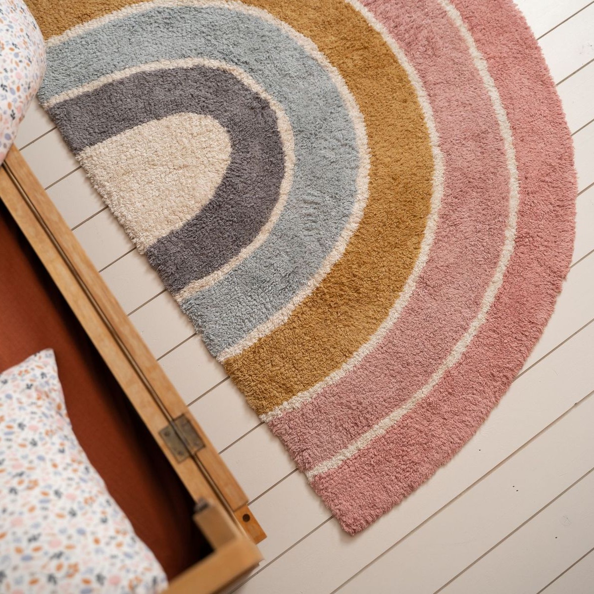 Little Dutch Dywan Tęcza Pink 80x130cm