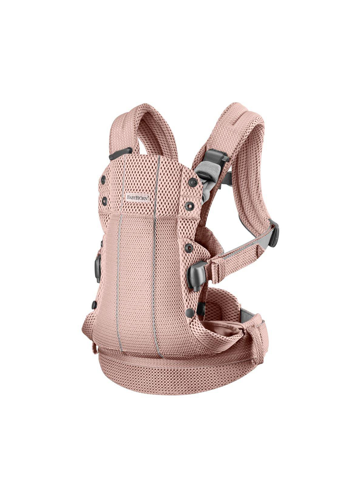 BabyBjorn Nosidełko Harmony 3D Mesh Zgaszony Róż 0–3