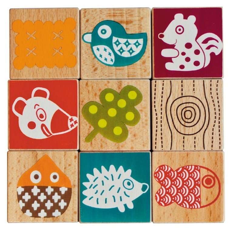 WOODOURS Klocki Wielofunkcyjne Miś 1+