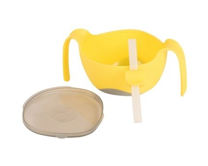 B.Box Miseczka ze słomką Lemon Sherbet 12m+