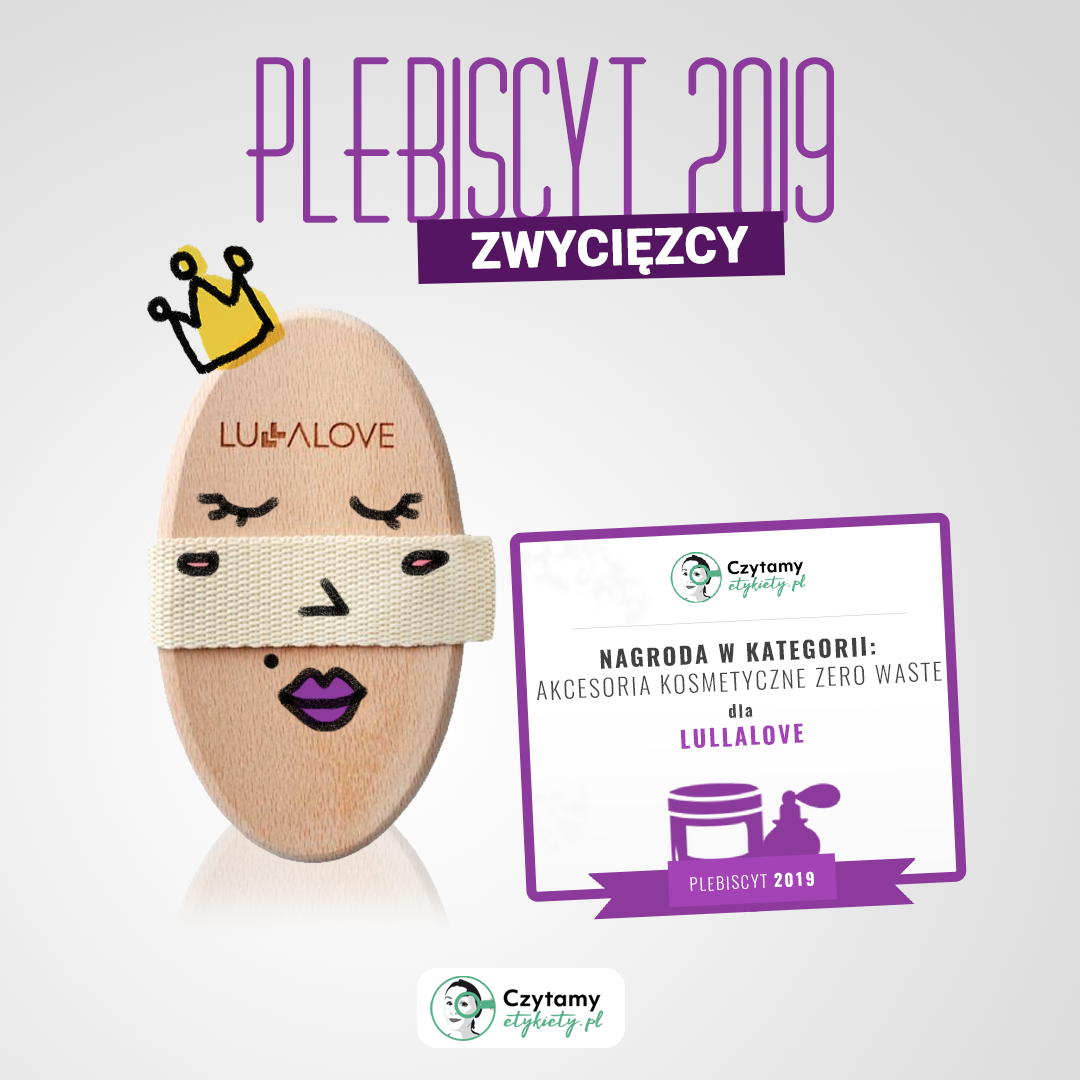 Lullalove Okrągła szczotka tampico do masażu na sucho