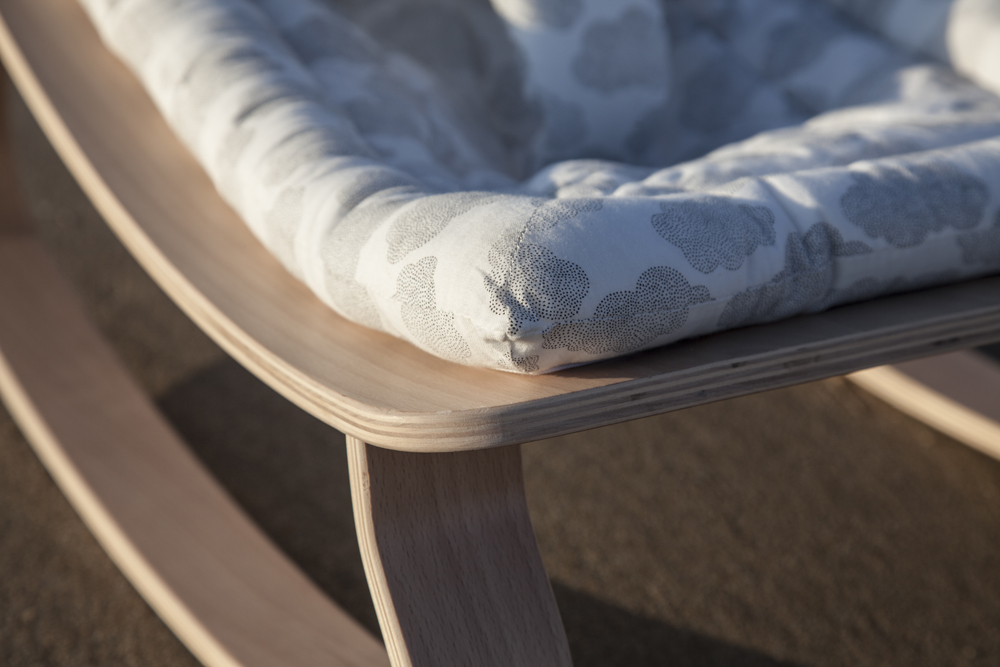 Charlie Crane Leżaczek Levo buk Moumout Cloud 0+