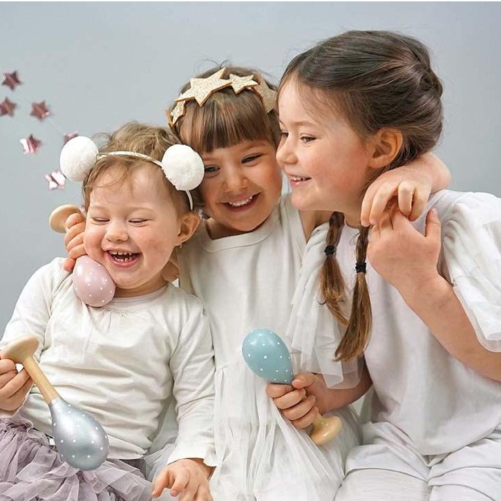 JaBaDaBaDo Marakas Grzechotka Srebrna 6m+