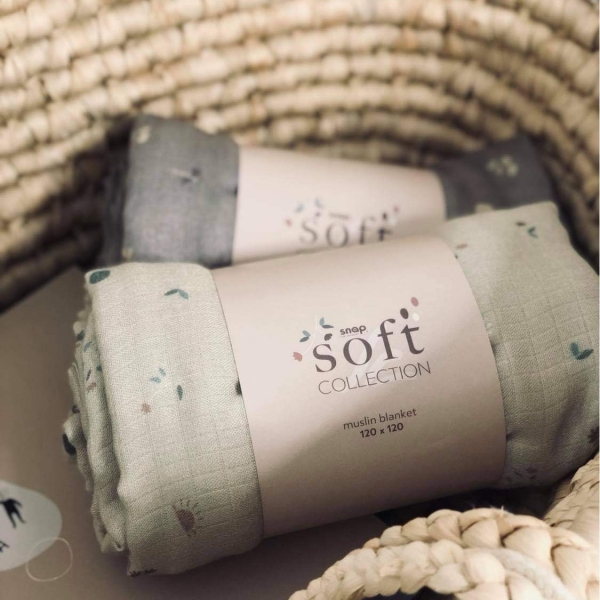 Snap the moment, Foto-kocyk muślinowy almond oat