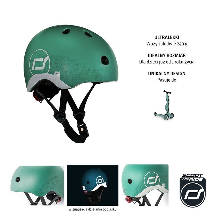 Scootandride Kask Ochronny Forest Owl XXS-S 1-5 lat