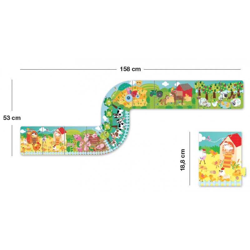Apli Kids Puzzle XXL Farma 12el 3+