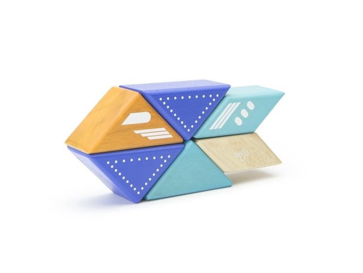 Tegu Klocki Magnetyczne Travel Pals 6szt Odrzutowiec 1+