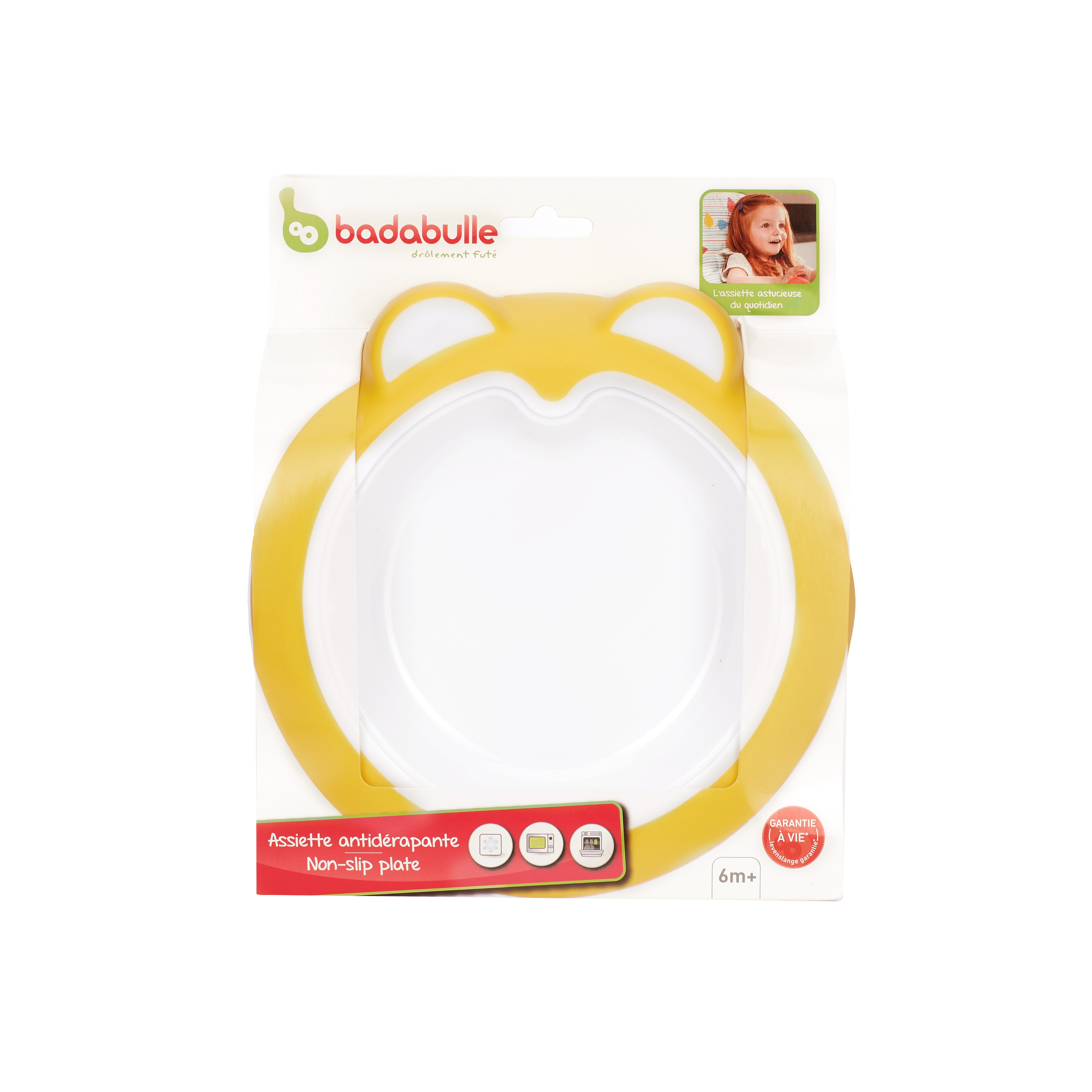 Badabulle Talerzyk z Przyssawką Żółty Bez BPA
