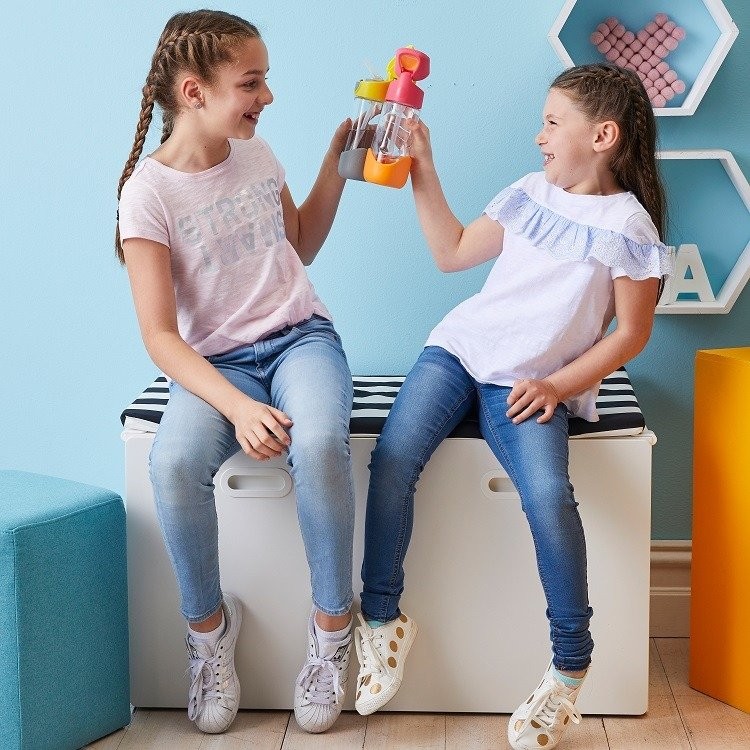 B.Box Tritanowa butelka ze słomką 450 ml, Passion Splash 9+