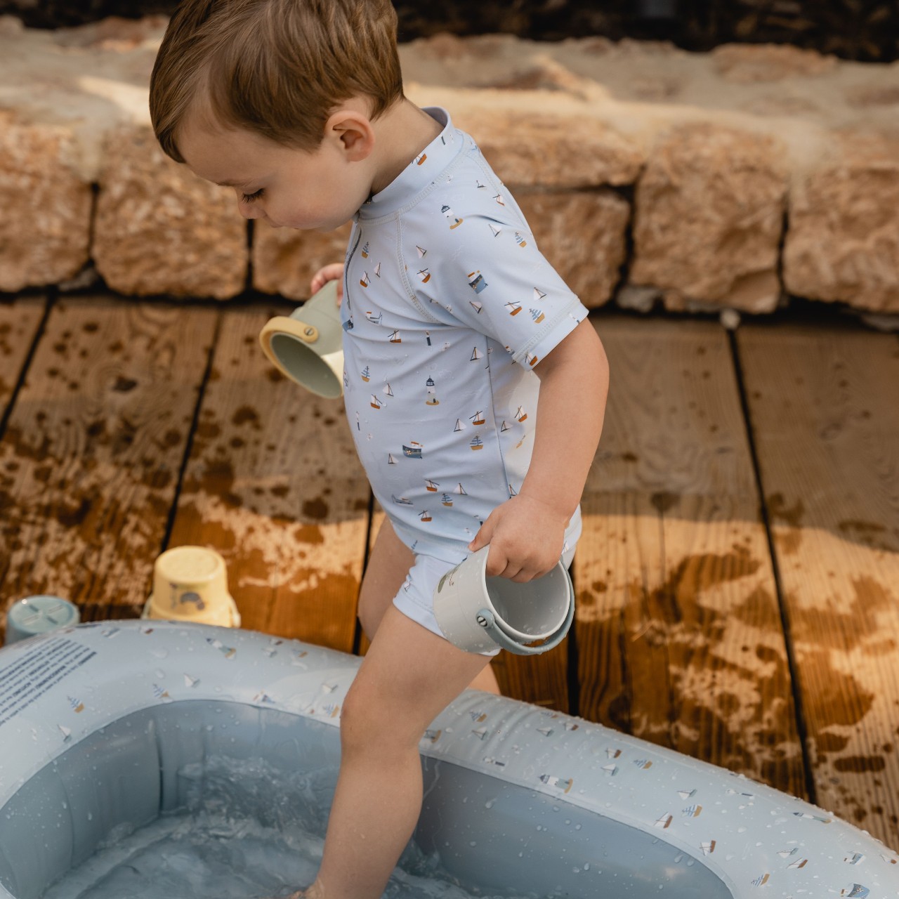 Little Dutch Spodenki Kąpielowe Sailors Bay Blue 74/80