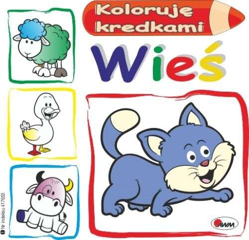 Wieś Koloruję Kredkami 32 strony 3+