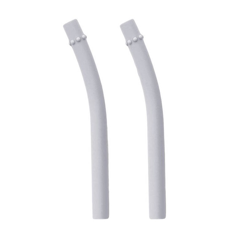 EZPZ Silikonowe Słomki Uzupełniające do Mini Cup 2 szt. Pastelowy Szary