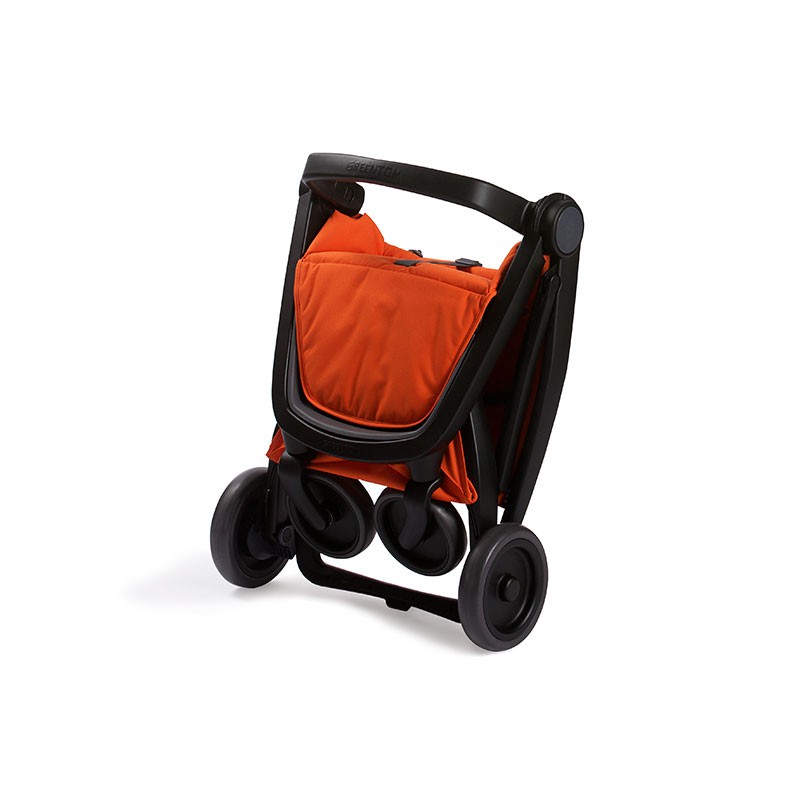 Wózek Greentom Upp Classic Czarny-Pomarańczowy 6m+