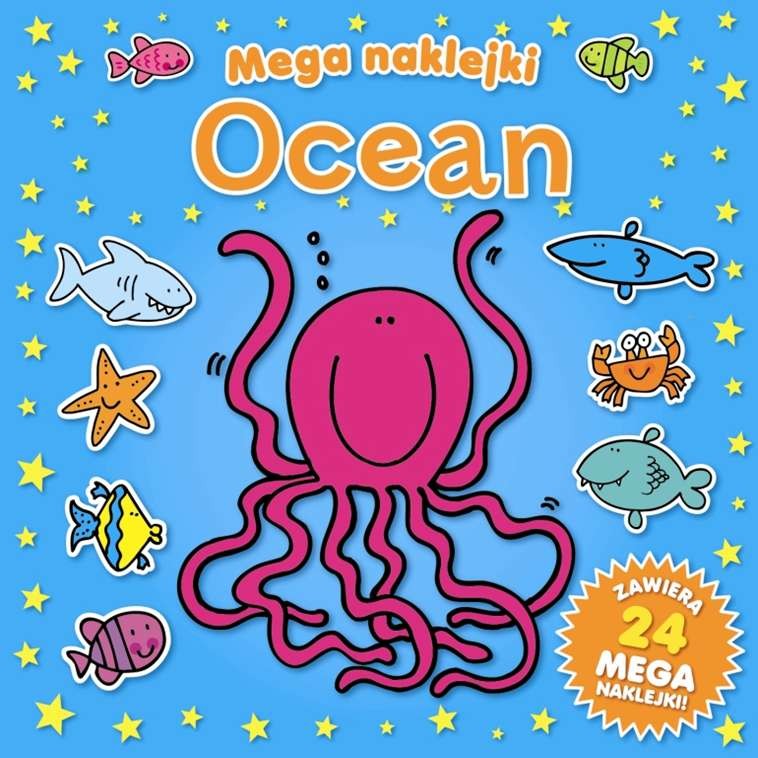 Mega Naklejki Ocean 24 strony 24 naklejki