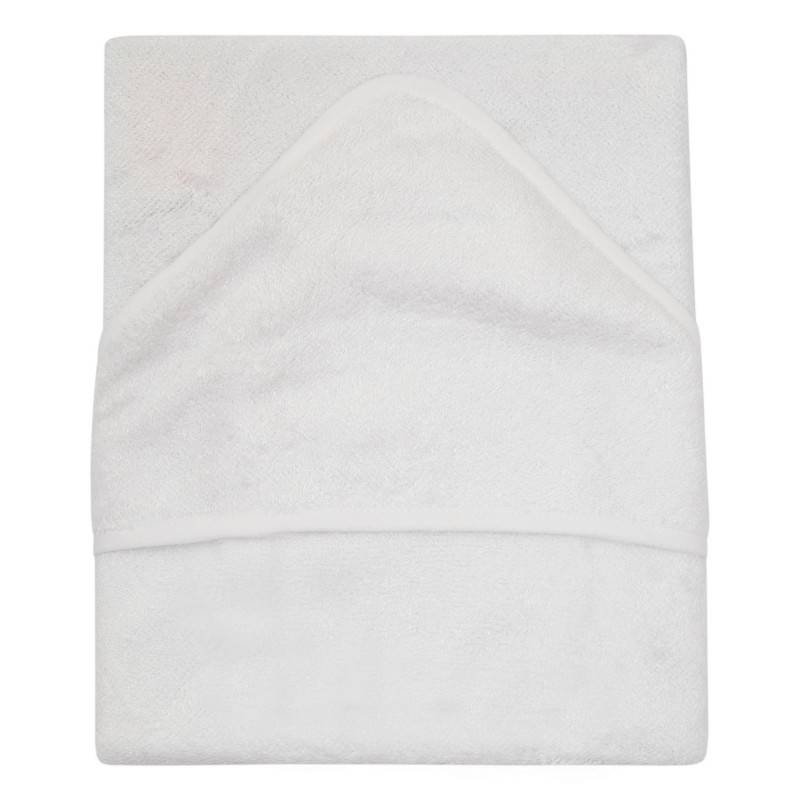 Timboo Ręcznik z Kapturkiem Bambusowy White 0+