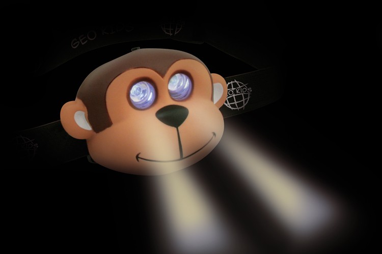Geo kids Latarka czołowa MAŁPA 5+ LED