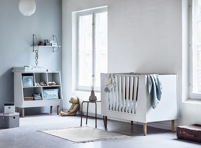 Done by Deer Łóżeczko 60x120 cm Blue