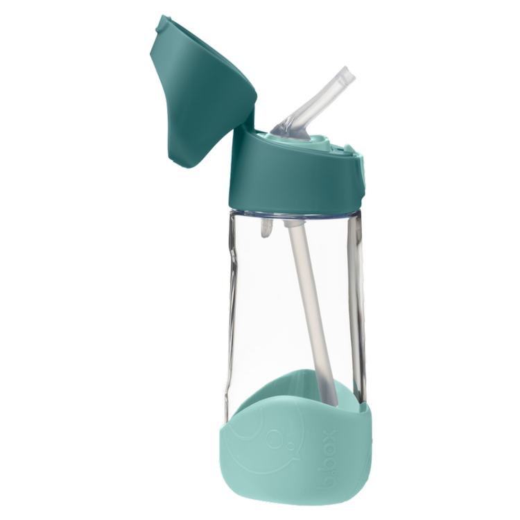 B.Box Butelka Tritanowa ze Słomką 450ml Emerald Forest 12m+