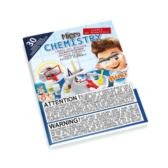 Buki Zestaw Chemia pod mikroskopem - 30 eksperymentów 8+