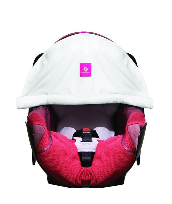 Osłona przeciwsłoneczna do wózka biała