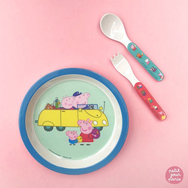 Petit Jour Paris Sztućce Świnka Peppa 2 el. 6m+