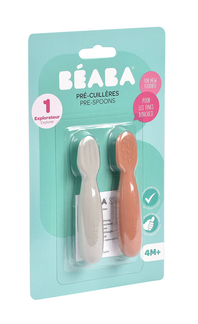 Beaba Łyżeczki-Gryzaki Silikonowe 2 szt. 4m+