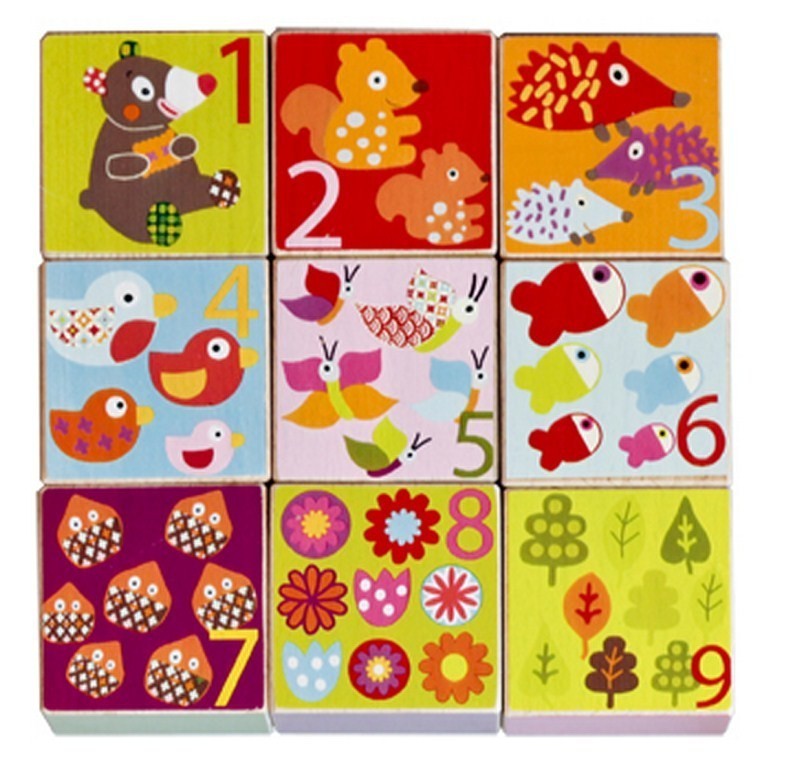 WOODOURS Klocki Wielofunkcyjne Miś 1+