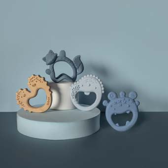 B.Box Gryzaki Sensoryczne Trio Błękit 3m+