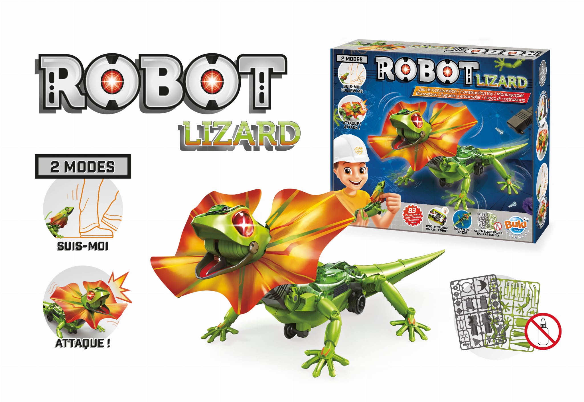 Buki Robot Jaszczurka DIY Zestaw +8 lat